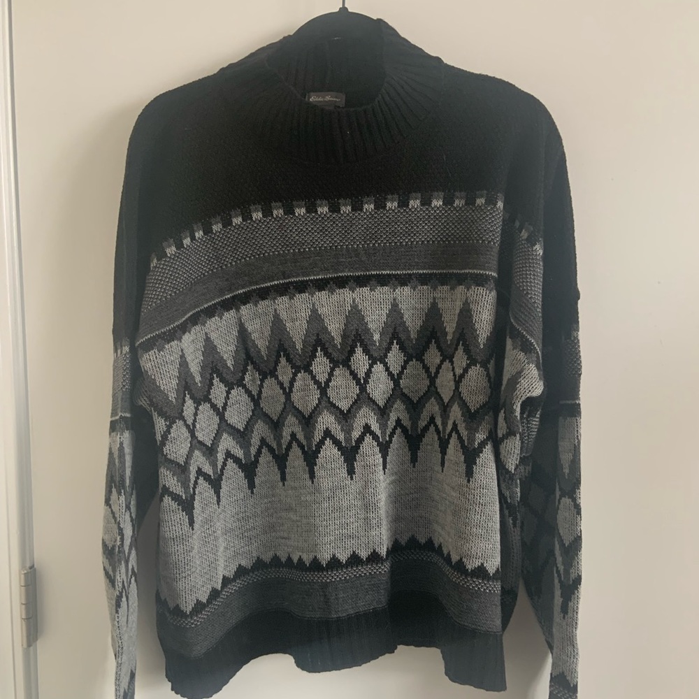 NWOT Eddie Bauer knit mock turtle neck sweater